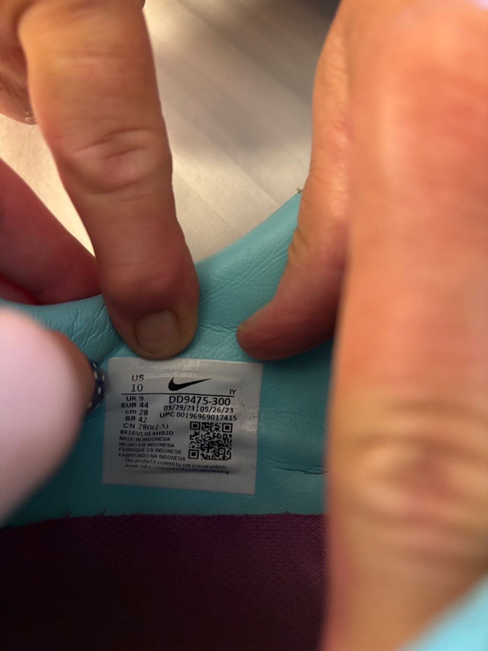 Nike Phantom GX Futsal Shoe, Teal and White - Picture 2 of 5